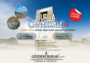 5 YILDIZ OTEL KONAKLAMALI BURSA-ÇANAKKALE TURU (20-22 Mart 2026)