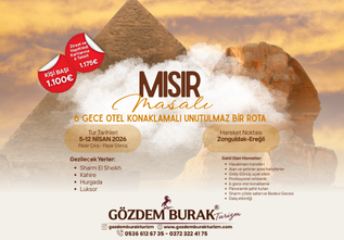 MISIR TURU (5-12 Nisan 2026) (1.100€)