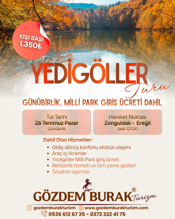YEDİGÖLLER TURU (26 TEMMUZ)