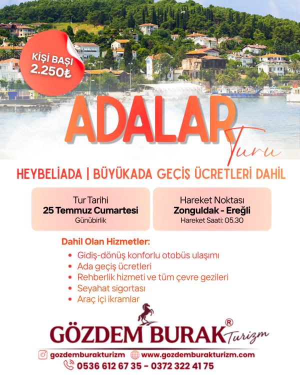 ADALAR TURU (25 TEMMUZ)